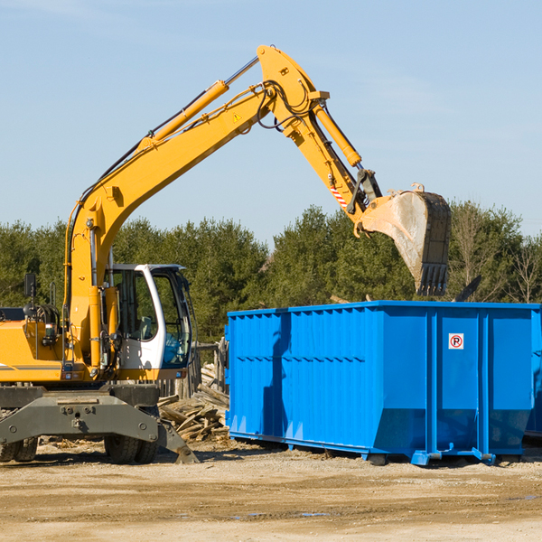 are there any restrictions on where a residential dumpster can be placed in Swede Heaven Washington